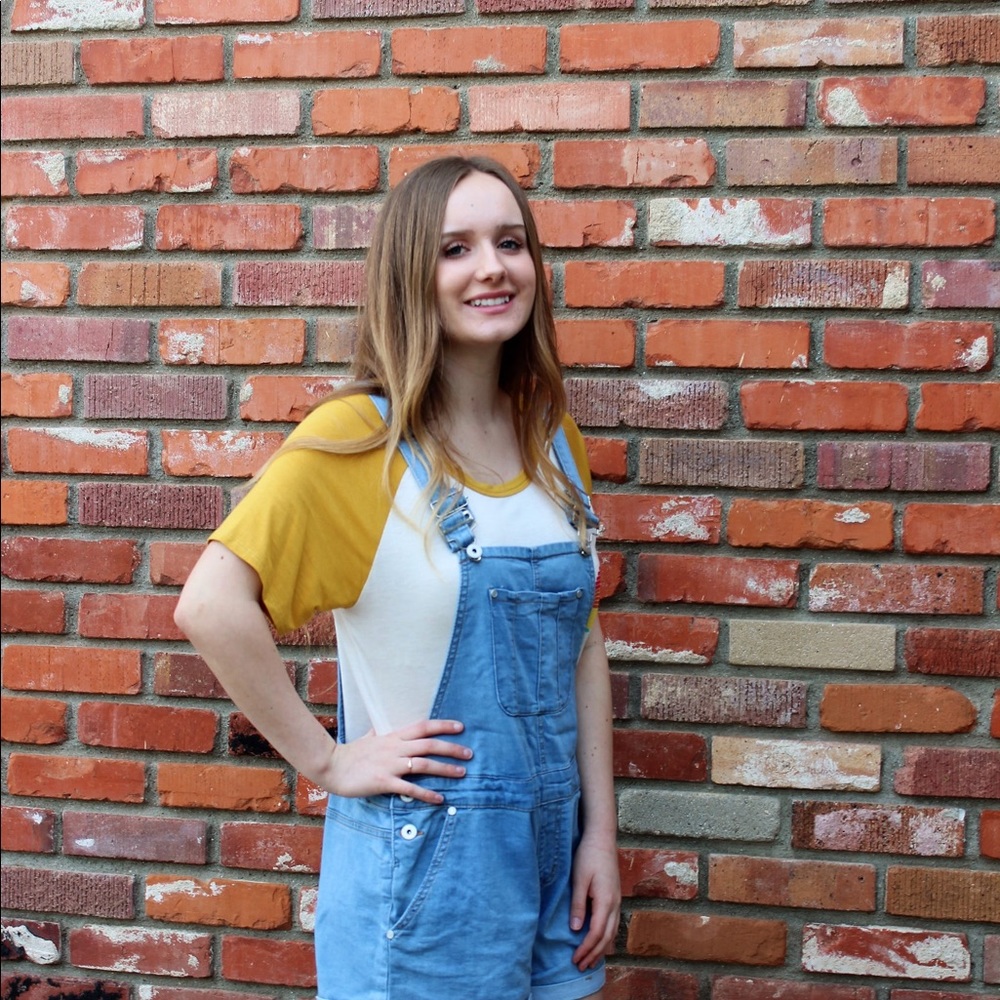 Denim Overall Short